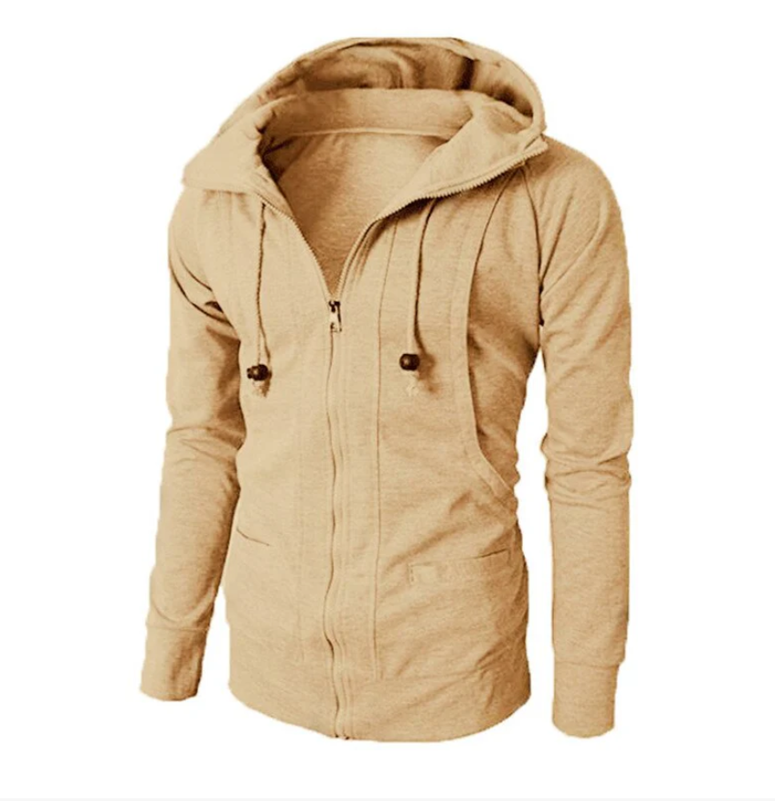 Men’s Slim Fit Full-Zip Hoodie – Casual Stylish Hooded Jacket